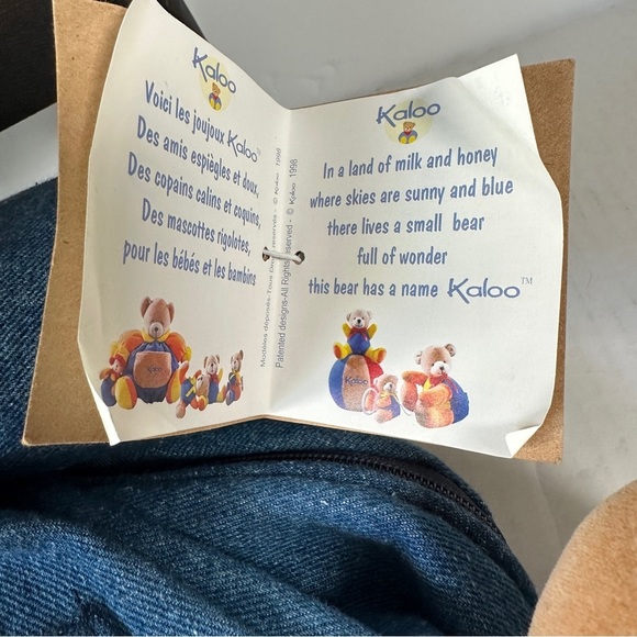 Vintage 1998 Kaloo Rabbit Denim Backpack - Picture 3 of 14